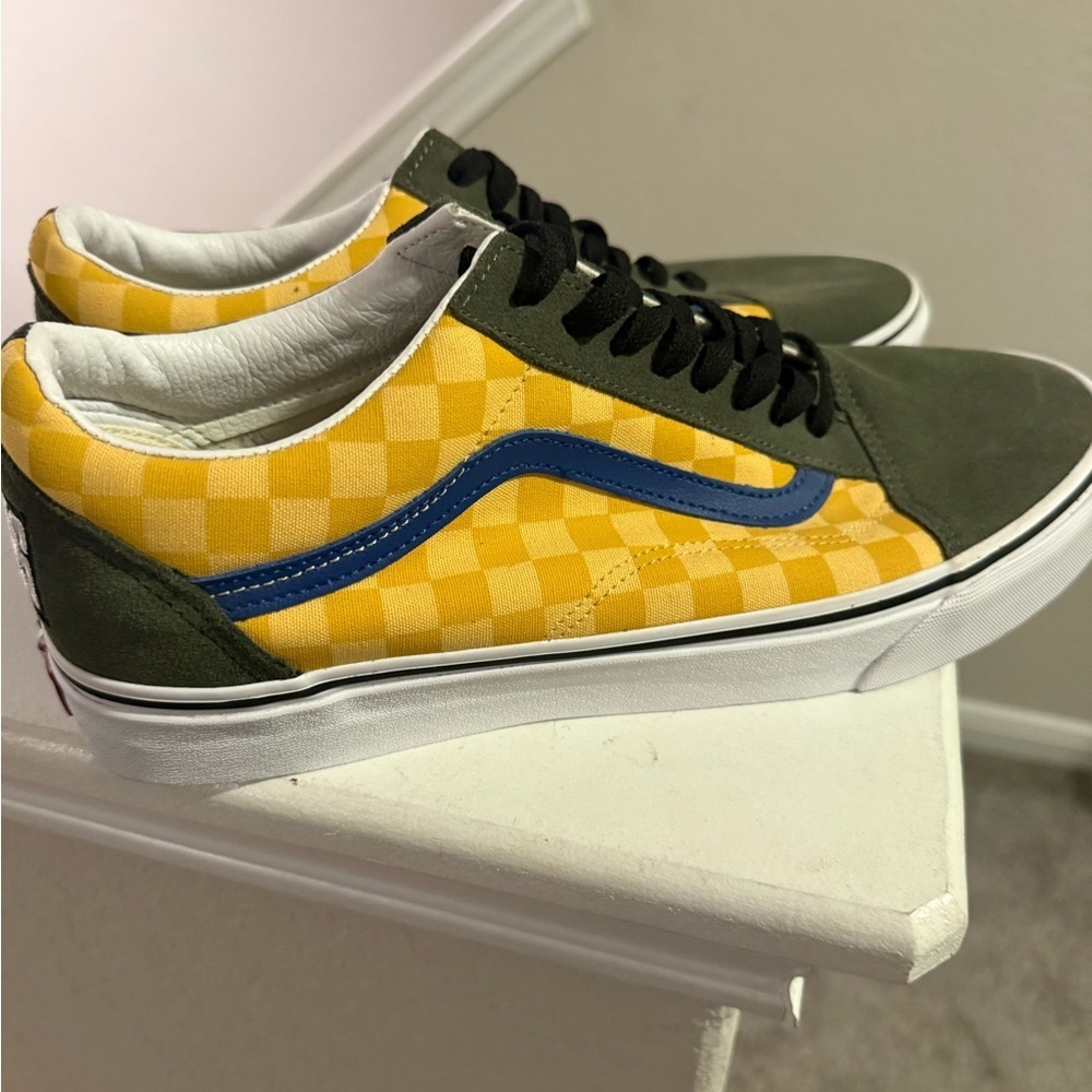 Men's Vans Classic Old Skool OTW Rally SZ 12 Checker Deep Green VN0A4BV5VZN - Picture 5 of 15